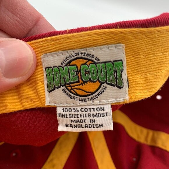 Indiana Pacers NBA Red Home Court Hoosiers Relaxed Fit Adjustable Hat - Picture 5 of 5